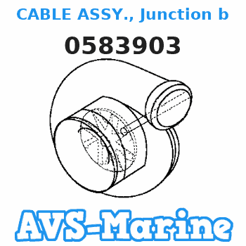 0583903 CABLE ASSY., Junction box to trim switch JOHNSON 