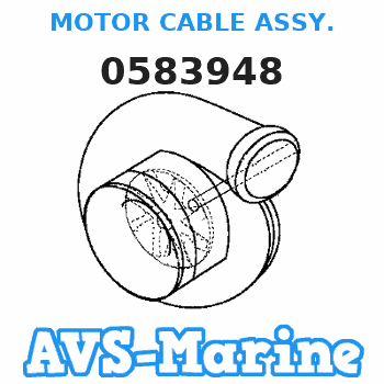 0583948 MOTOR CABLE ASSY. JOHNSON 