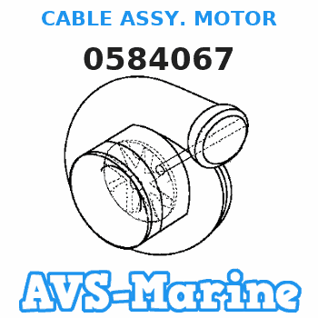 0584067 CABLE ASSY. MOTOR JOHNSON 