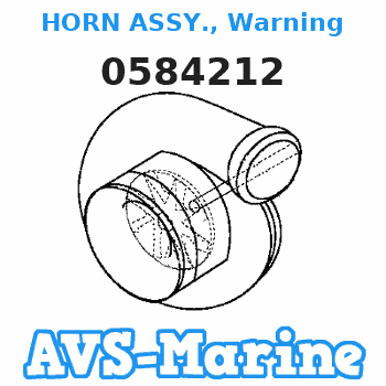 0584212 HORN ASSY., Warning JOHNSON 