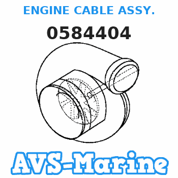 0584404 ENGINE CABLE ASSY. JOHNSON 