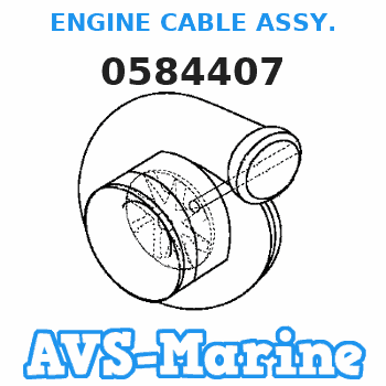 0584407 ENGINE CABLE ASSY. JOHNSON 