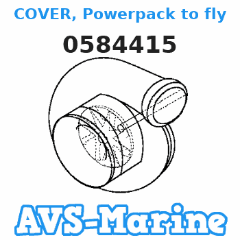 0584415 COVER, Powerpack to flywheel JOHNSON 
