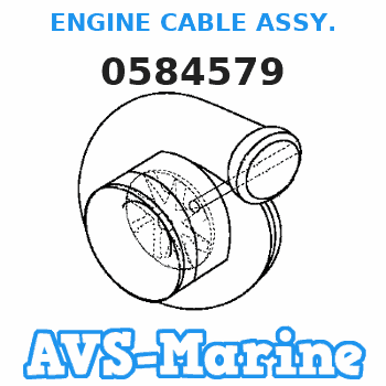 0584579 ENGINE CABLE ASSY. JOHNSON 