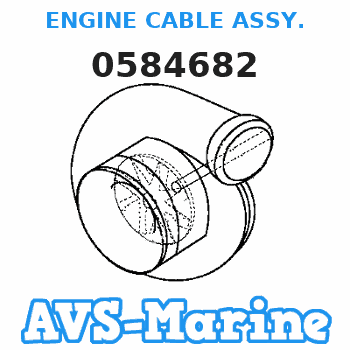 0584682 ENGINE CABLE ASSY. JOHNSON 