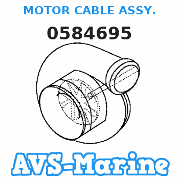 0584695 MOTOR CABLE ASSY. JOHNSON 