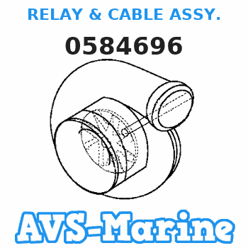 0584696 RELAY & CABLE ASSY. JOHNSON 