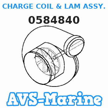 0584840 CHARGE COIL & LAM ASSY. JOHNSON 