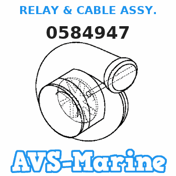 0584947 RELAY & CABLE ASSY. JOHNSON 
