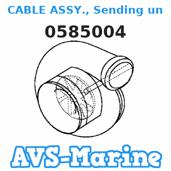 0585004 CABLE ASSY., Sending unit JOHNSON 