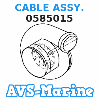 0585015 CABLE ASSY. JOHNSON 