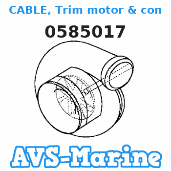 0585017 CABLE, Trim motor & control JOHNSON 