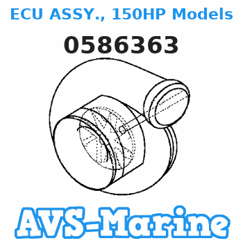 0586363 ECU ASSY., 150HP Models JOHNSON 
