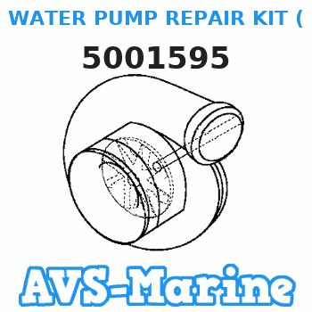 5001595 WATER PUMP REPAIR KIT (Includes impeller housing) - V JOHNSON 