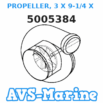 5005384 PROPELLER, 3 X 9-1/4 X 9 JOHNSON 