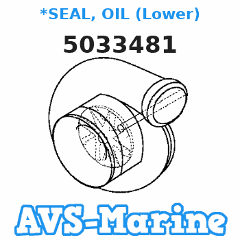 5033481 *SEAL, OIL (Lower) JOHNSON 