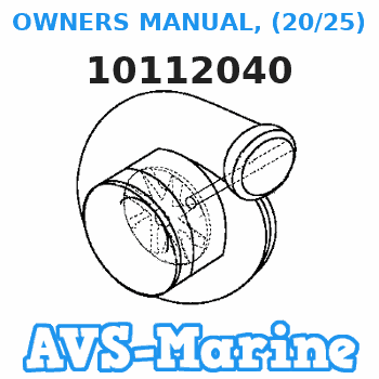 10112040 OWNERS MANUAL, (20/25) Mariner 