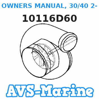 10116D60 OWNERS MANUAL, 30/40 2-Stroke Mariner 