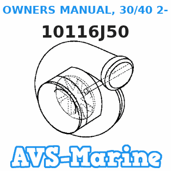 10116J50 OWNERS MANUAL, 30/40 2-Stroke Mariner 