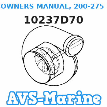10237D70 OWNERS MANUAL, 200-275 4-Stroke L6 SC, French Mariner 