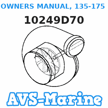 10249D70 OWNERS MANUAL, 135-175 4-Stroke L4 SC, French Mariner 
