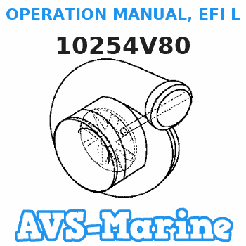 10254V80 OPERATION MANUAL, EFI L4NA Belgium EU Mariner 