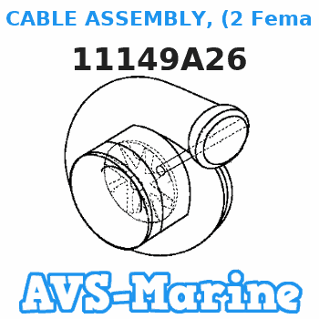 11149A26 CABLE ASSEMBLY, (2 Female Ends) Mariner 
