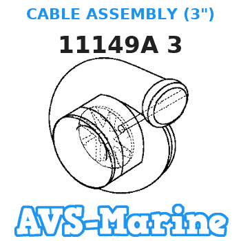 11149A 3 CABLE ASSEMBLY (3") Mariner 