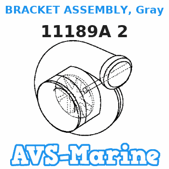 11189A 2 BRACKET ASSEMBLY, Gray Mariner 