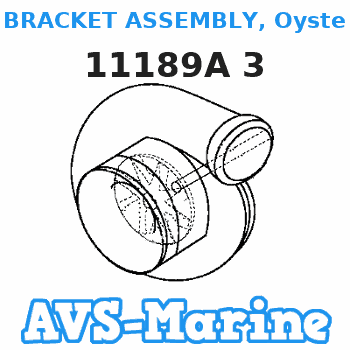 11189A 3 BRACKET ASSEMBLY, Oyster Mariner 