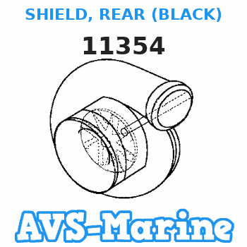 11354 SHIELD, REAR (BLACK) Mariner 