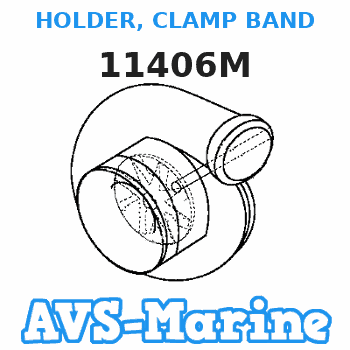 11406M HOLDER, CLAMP BAND Mariner 