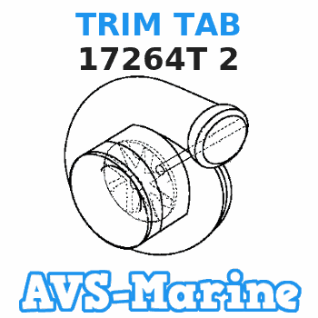 Mercury Mariner Zinc Trim Tab 17264T2 40-75 HP 2/4 Stroke1991 SEI MARINE PRODUCTS round portion 4 