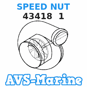 43418 1 SPEED NUT Mariner 