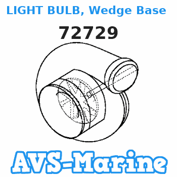 72729 LIGHT BULB, Wedge Base (14V - .19W) Mariner 