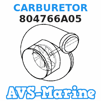 804766A05 CARBURETOR Mariner 