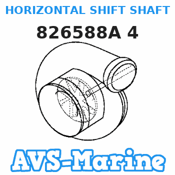 826588A 4 HORIZONTAL SHIFT SHAFT Mariner 