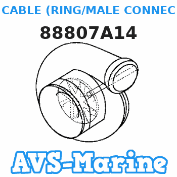 88807A14 CABLE (RING/MALE CONNECTOR) Mariner 