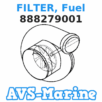 888279001 FILTER, Fuel Mariner 