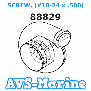 88829 SCREW, (#10-24 x .500) Mariner 