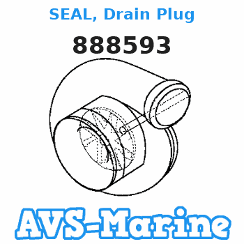 888593 SEAL, Drain Plug Mariner 