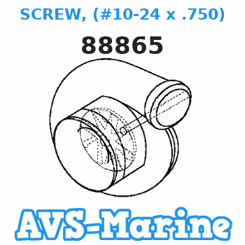 88865 SCREW, (#10-24 x .750) Mariner 
