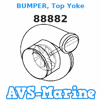 88882 BUMPER, Top Yoke Mariner 