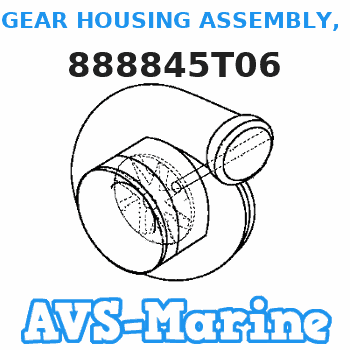 888845T06 GEAR HOUSING ASSEMBLY, Complete - Long - 2.07:1 Mariner 