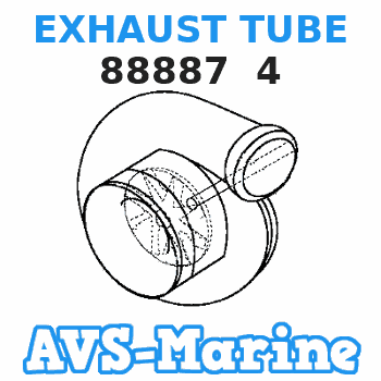 88887 4 EXHAUST TUBE Mariner 