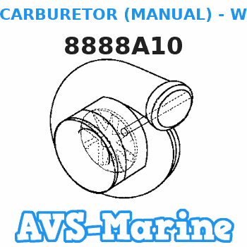 8888A10 CARBURETOR (MANUAL) - WMC-36 Mariner 