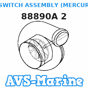 88890A 2 SWITCH ASSEMBLY (MERCURY) Mariner 