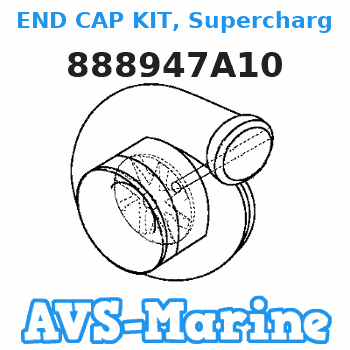 888947A10 END CAP KIT, Supercharger Mariner 