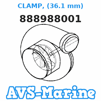 888988001 CLAMP, (36.1 mm) Mariner 
