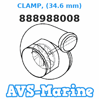 888988008 CLAMP, (34.6 mm) Mariner 